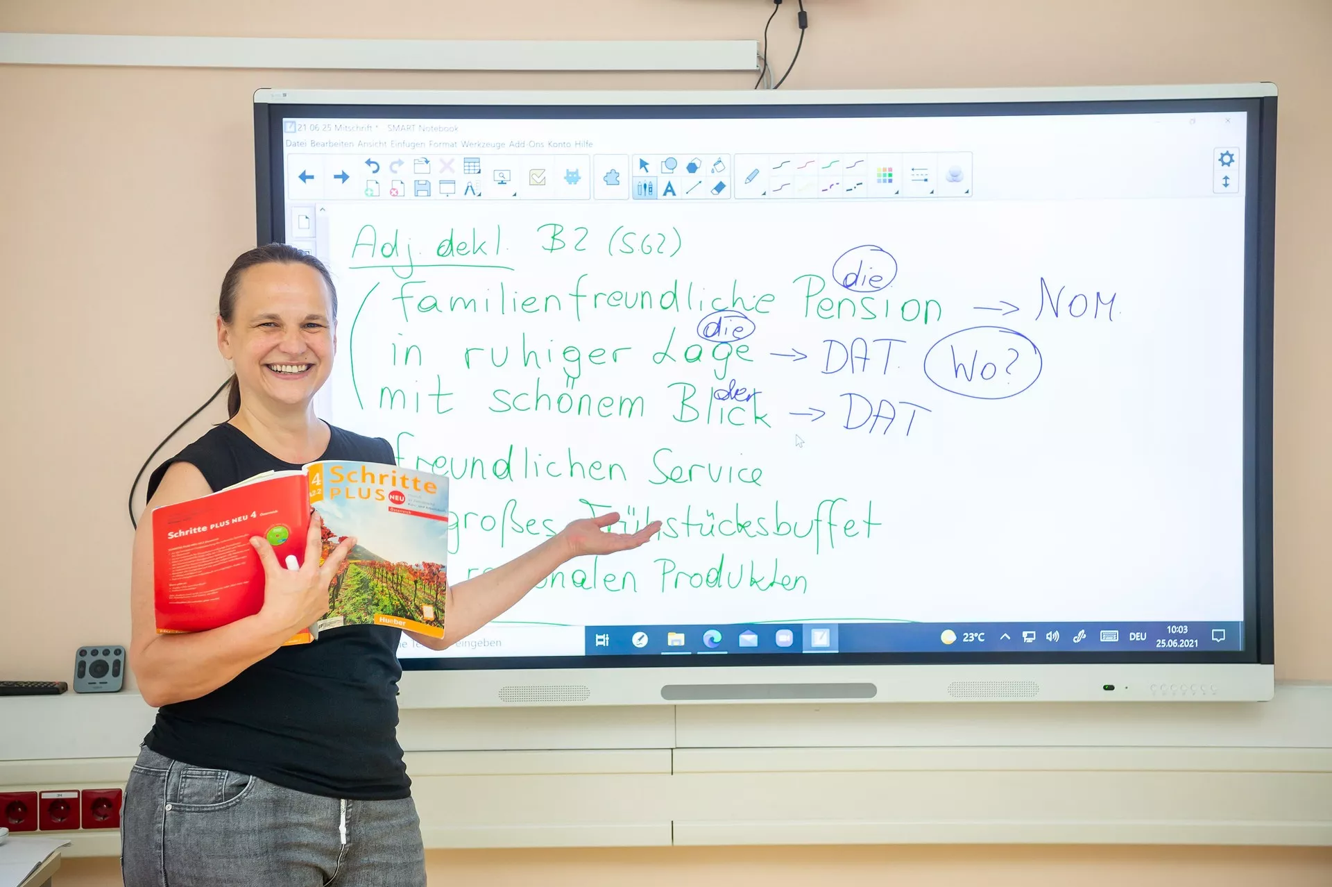 ÖIF-Prüfungen: Teilnehmerin bei der Mündlichen Prüfung